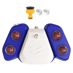 Blue-Yellow Color Options -- 1Pc Dog Water Fountain Multifunctional Automatic Pet Water Dispenser Outdoor Step-on Activated Sprinkler For Drinkin (Option: Blue)